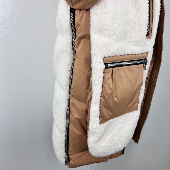 Orolay 092 Universe Fleece Down Puffer in Khaki Women Extra Small Jacket Zip Up - Picture 15 of 16